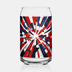 Supernova Pop – Abstracte Geometrische Explosie Blikvorm Glas