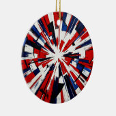 Supernova Pop – Abstracte Geometrische Explosie Keramisch Ornament (Rechts)