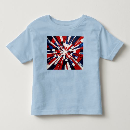 Supernova Pop – Abstracte Geometrische Explosie Kinder Shirts (Voorkant)