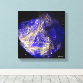 Supernova Remnant N49 Canvas Afdruk (Insitu (Houten vloer))