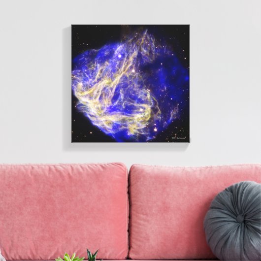 Supernova Remnant N49 Canvas Afdruk (Insitu (Woonkamer))