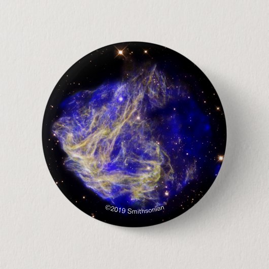 Supernova Remnant N49 Ronde Button 5,7 Cm (Voorkant)