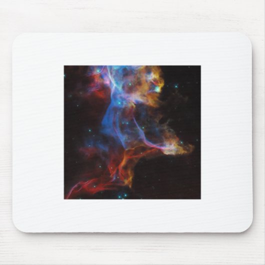 Supernova-restant van de Sticker van de sluierneve Muismat (Voorkant)