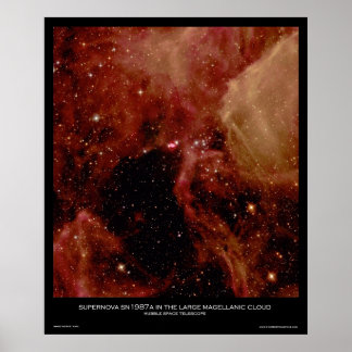 Supernova SN1987A in de Grote Magellanic Cloud Poster