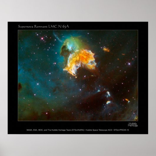 SupernovaRemnant-LMC-N63A-2005-15 Poster (Voorkant)