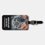 Supernovaresten Cassiopeia A. Bagagelabel (Voorkant horizontaal)