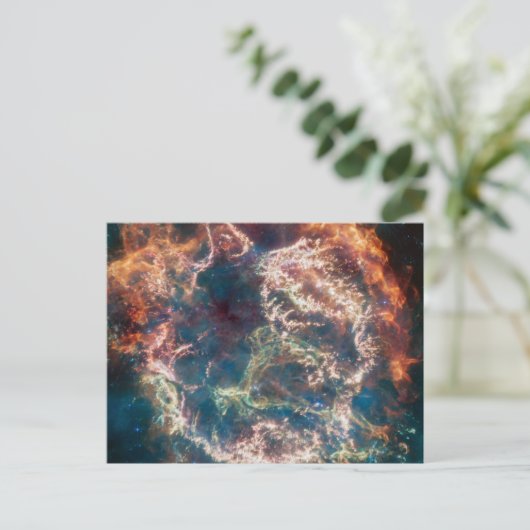 Supernovaresten Cassiopeia A. Briefkaart (Staand voorkant)
