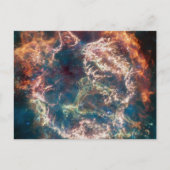 Supernovaresten Cassiopeia A. Briefkaart (Voorkant)