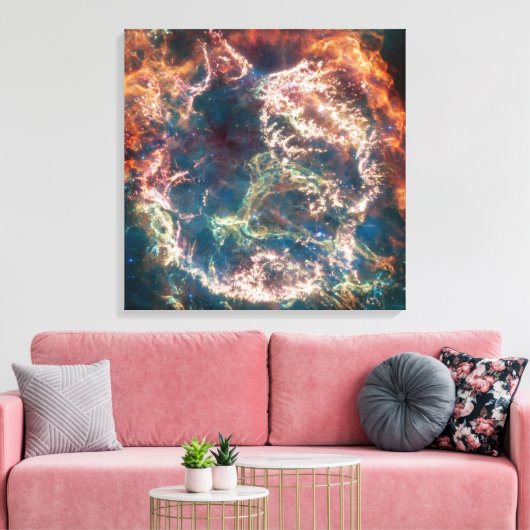 Supernovaresten Cassiopeia A. Canvas Afdruk (Insitu (Woonkamer))