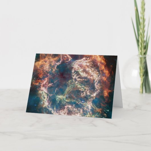 Supernovaresten Cassiopeia A. Kaart (Voorkant)