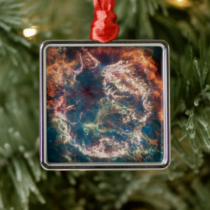 Supernovaresten Cassiopeia A. Metalen Ornament