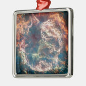 Supernovaresten Cassiopeia A. Metalen Ornament (Links)