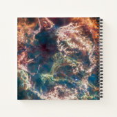 Supernovaresten Cassiopeia A. Notitieboek (Achterkant)