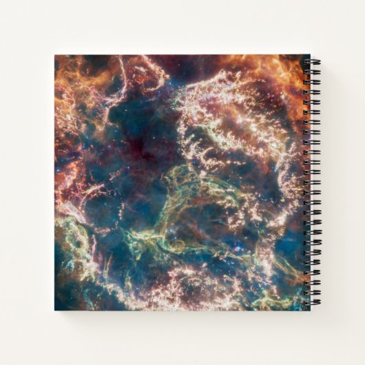 Supernovaresten Cassiopeia A. Notitieboek (Achterkant)