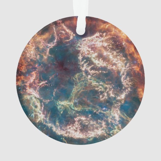 Supernovaresten Cassiopeia A. Ornament (achterkant)