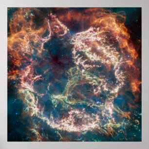 Supernovaresten Cassiopeia A. Poster