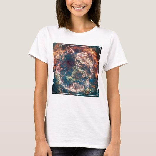 Supernovaresten Cassiopeia A. T-shirt (Voorkant)