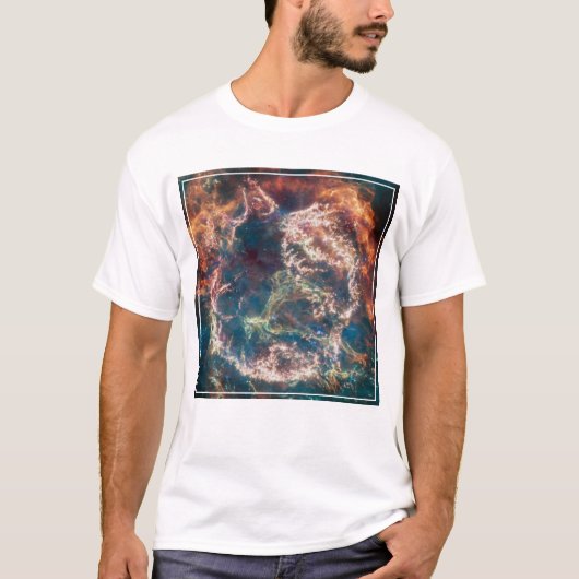 Supernovaresten Cassiopeia A. T-shirt (Voorkant)