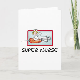 supernurse - de Humoristische Verpleegster van de Kaart