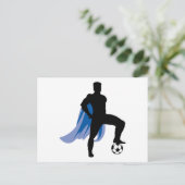 supero heldenvoetbalspeler briefkaart (Staand voorkant)