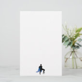 supero hero voetballer briefpapier (Staand voorkant)