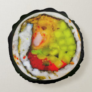 Superoll Sushi Pillow Rond Kussen