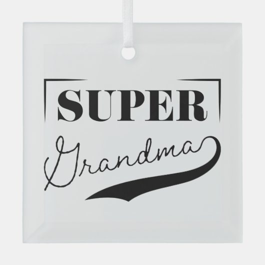 Superoma Glas Ornament (Voorkant)