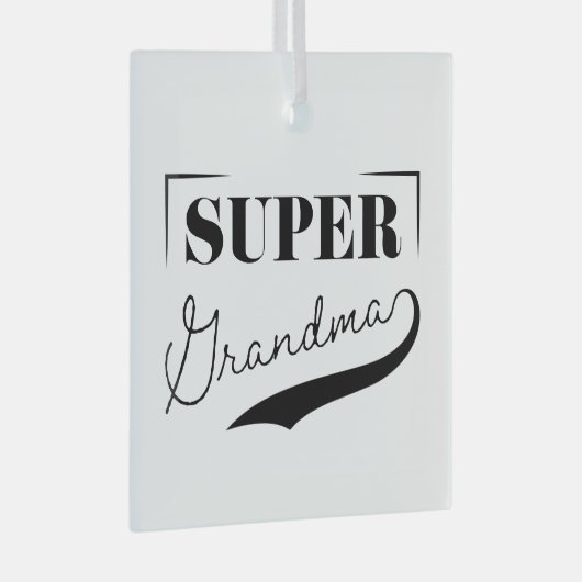 Superoma Glas Ornament (Voorkant Rechts)