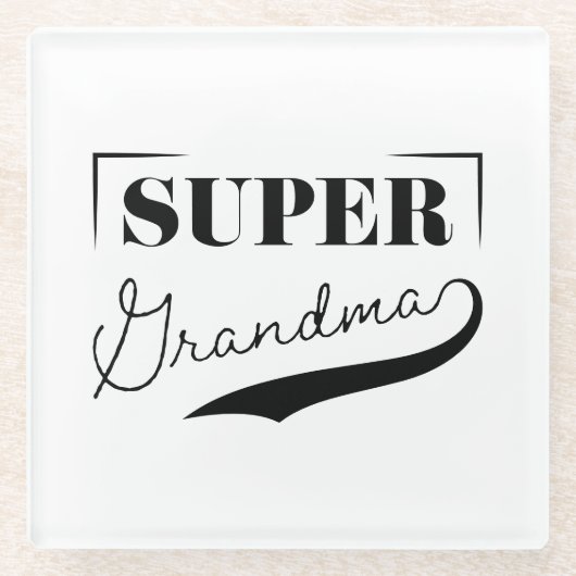 Superoma Glazen Onderzetter (Voorkant)