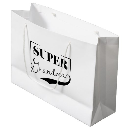 Superoma Groot Cadeauzakje (Voorkant Gekanteld)