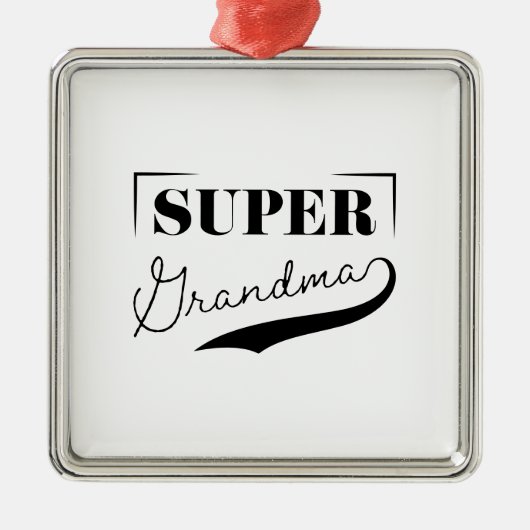 Superoma Metalen Ornament (Voorkant)