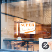 Superoma Raamsticker (Cafe Raam)