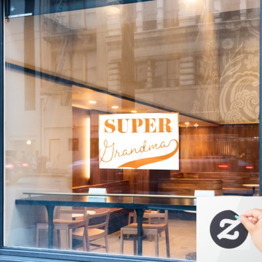 Superoma Raamsticker (Cafe Raam)