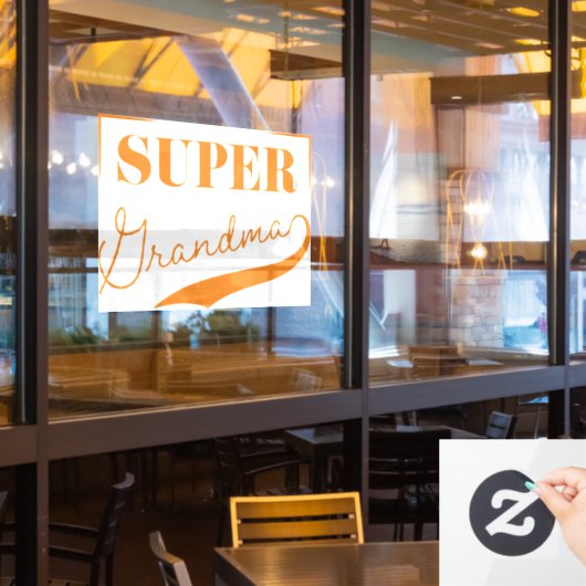Superoma Raamsticker (Restaurant Raam)