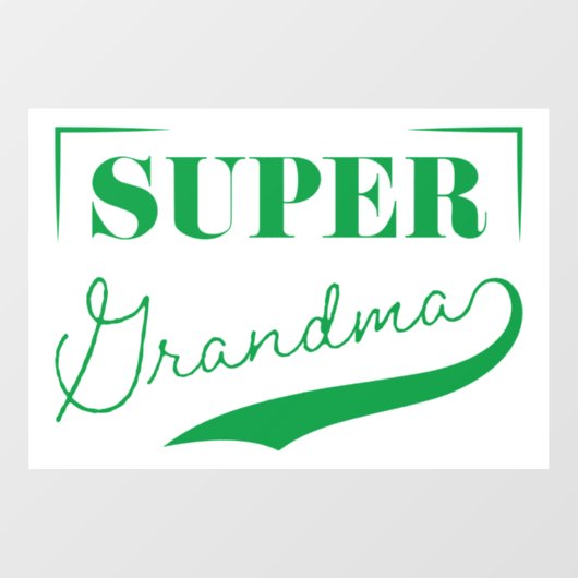 Superoma Raamsticker (Vel)