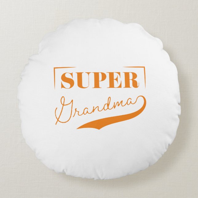 Superoma Rond Kussen (Voorkant)
