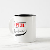 Superoma Tweekleurige Koffiemok (Voorkant links)