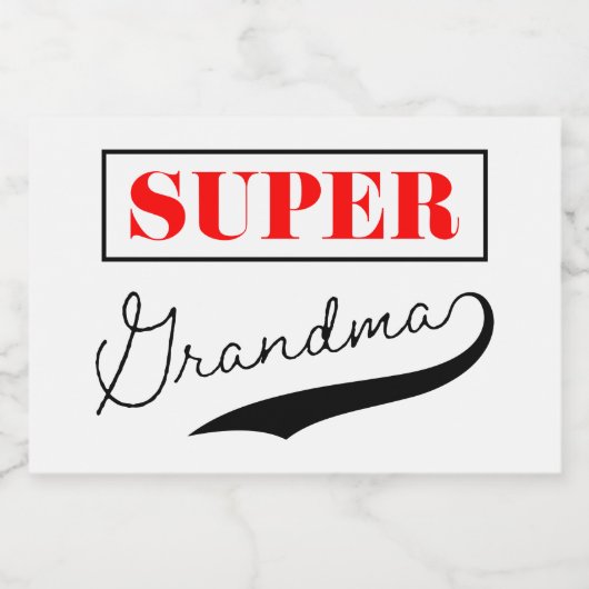 Superoma Voedselcontainer Etiket (Enkel label)