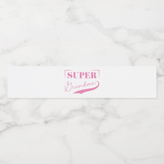 Superoma Waterfles Etiket (Enkel label)