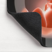 Superopgelegde foetus boven mannelijke en vrouw sy muismat (Hoek)