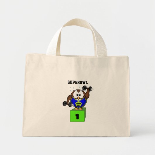 SuperOwl Mini Tote Bag (Voorkant)