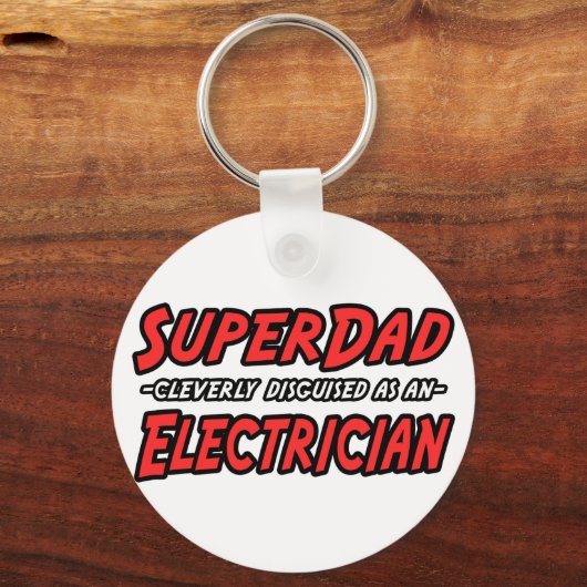 SuperPap...elektricien Sleutelhanger (Voorkant)