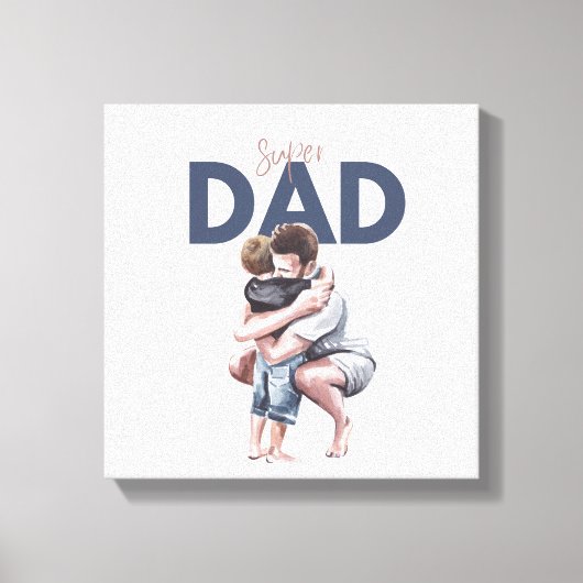 Superpapa Canvas Afdruk (Voorkant)