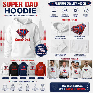 Superpapa – Cool Superheldenstyle Papa Hoodie