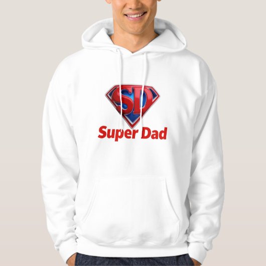 Superpapa – Cool Superheldenstyle Papa Hoodie (Voorkant)