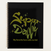 Superpapa-held voor kinderen planner (Voorkant)