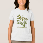 Superpapa-held voor kinderen Tri-Blend shirt (Voorkant)