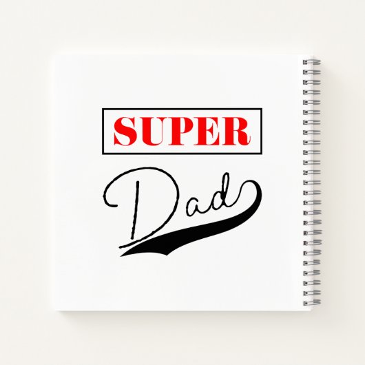Superpapa notitieboek (Achterkant)