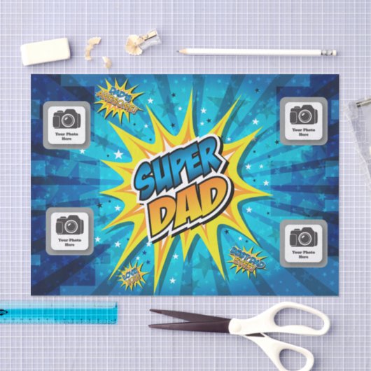 Superpapa-papier! Tissuepapier (Craft)