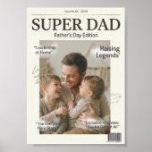 Superpapa Persoonlijke Vaderdag Poster (Voorkant)